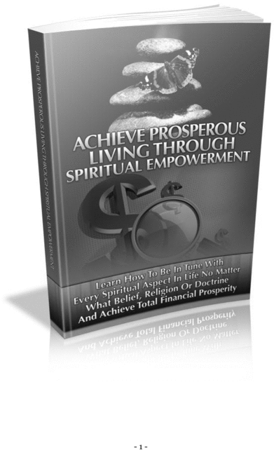 Product picture Prosperity achieved by Spiritual Empowerment 