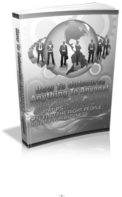 Product picture Outsourcing Tips