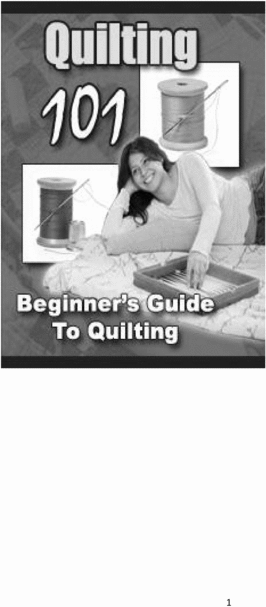 Product picture Beginners-Expert Guide to Quilting